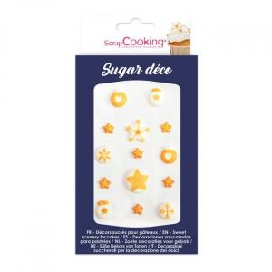 Syötävät sokerikoristeet tähtiaihe, 14 kpl