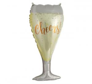 Foliopallo shampanjalasi Cheers! n. 81 cm