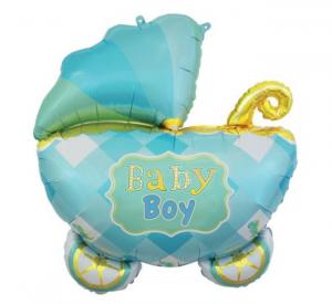 Foliopallo Baby Boy vaaleansiniset vauvanvaunut 90 cm