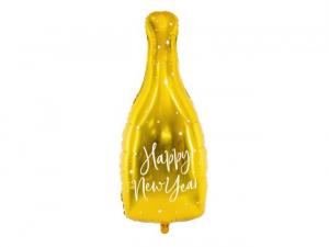Foliopallo shampanjapullo Happy New Year 82 cm