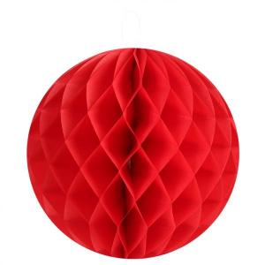 Honeycomb pyöreä punainen 10 cm, 2 kpl