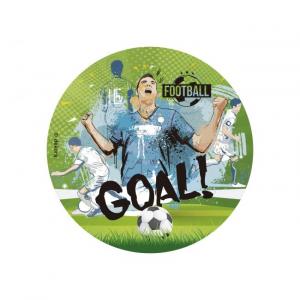 Syötävä kakkukuva Jalkapallo GOAL, sokeriton, 15,5 cm