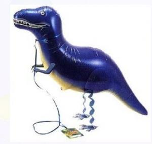 Sininen dinosaurus kävelevä foliopallo