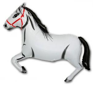 Foliopallo valkoinen hevonen