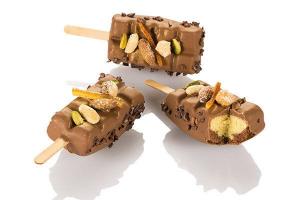 Silikomart Professional jäätelö-/cake popcicles muotti suklaa, 12 muottia