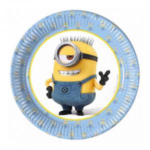 Minions Kätyrit pienet pahvilautaset 20 cm, 8 kpl