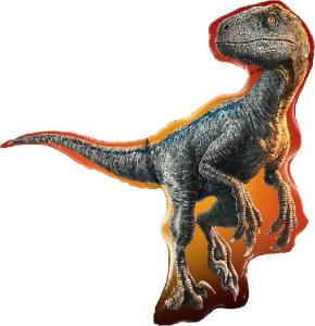 Jurassic World suuri muotofoliopallo Raptor, 96 cm