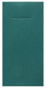 Taskullinen lautasliina sinivihreä (peacock blue), 12 kpl