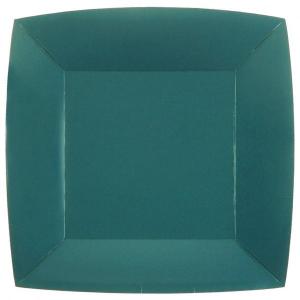 EKO neliöpahvilautaset isot, sinivihreä (Duck blue), 10 kpl