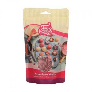 Choco Melts, ruby, 250 g - Funcakes