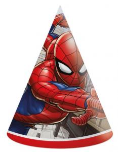 Spiderman / Hämähäkkimies "Crime fighter" juhlahatut, 6 kpl
