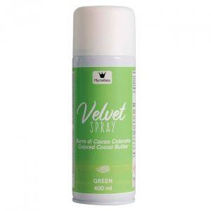 Velvet spray / suklaaspray vihreä, 400 ml, ei E171 - Martellato