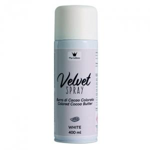 Velvet spray / suklaaspray valkoinen, 400 ml, ei E171 - Martellato
