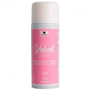 Velvet spray / suklaaspray pinkki, 400 ml, ilman E171 - Martellato