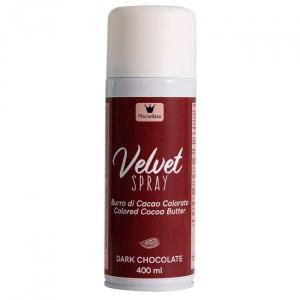 Velvet spray / suklaaspray tumma suklaa, 400 ml