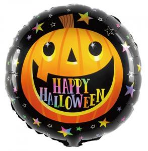 Kurpitsa Happy Halloween foliopallo pyöreä 45 cm