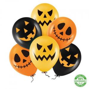 Halloween aiheiset pelottavat kurpitsat ilmapallot, 6 kpl