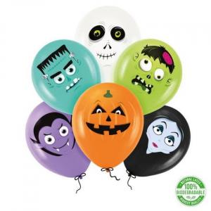Halloween Monsters-aiheiset ilmapallot, 6 kpl