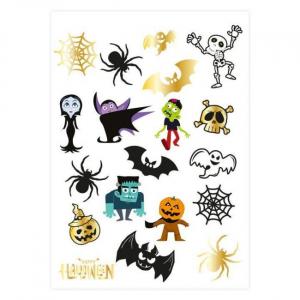 Halloween Monsters-aiheiset tatuoinnit, 19 kpl