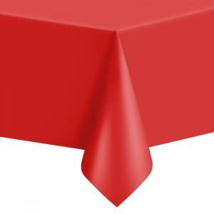 Muovinen pöytäliina punainen, 1,37 x 2,74 m