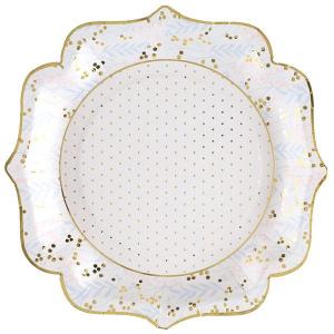 Pastellinvärinen pahvilautanen 21 cm, 10 kpl