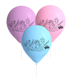 My Little Pony ilmapallot  värimix, 8 kpl