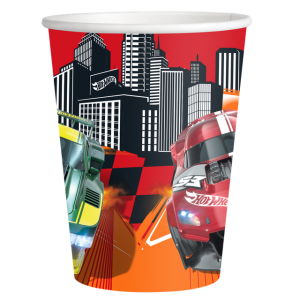 Hot Wheels pahvimukit, 8 kpl