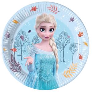 Frozen-paperilautaset 20 cm, 8 kpl – Idyllic Wonder