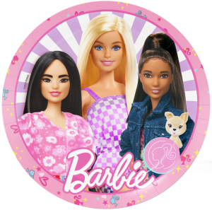Barbie pahvilautaset  23 cm, 8 kpl