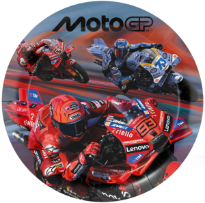 MOTO GP pahvilautaset  23 cm, 8 kpl