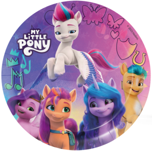 My Little Pony pahvilautaset  23 cm, 8 kpl