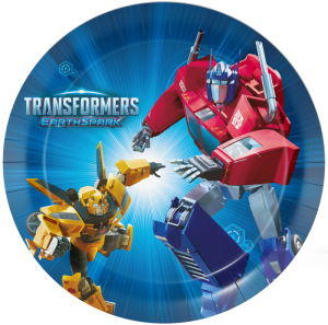 Transformers pahvilautaset  23 cm, 8 kpl
