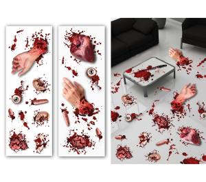 Irronneet ruumiinosat -tarra-arkit, 2 kpl, 25 x 70 cm