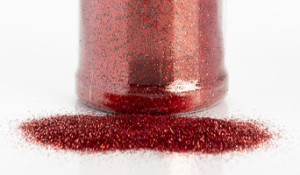 Irtoglitter / Ilmapalloglitter punainen, 100 g purkki