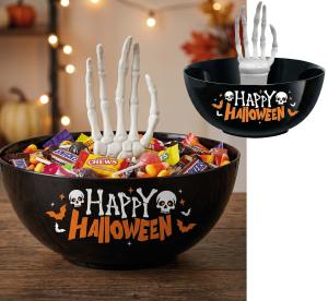 Happy Halloween -kulho luuorankokädellä 25 cm