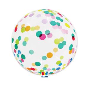Bubble-ilmapallo konfetilla 45 cm (18")