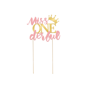 Kakkukoriste Miss ONEderful 1 v. juhlaan