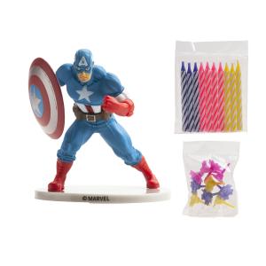 Kapteeni Amerikka / Avengers kakunkoriste 8 cm kynttilöillä