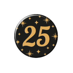 25 - rintamerkki metallia