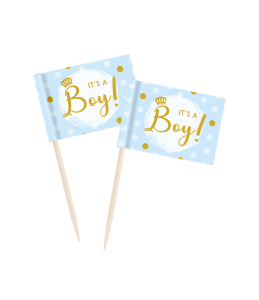 Cocktailtikut "Its a boy", 50 kpl