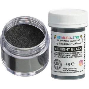 Tomuväri, kimaltava musta (lustre black), 4 g - Sugarflair