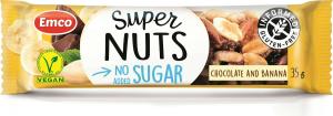 Emco Super Nuts pähkinäpatukka Suklaa-Banaani 35g