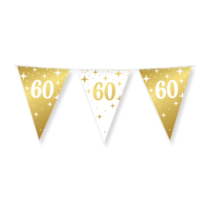Lippuviiri "60" kulta + valkoinen, 10 m