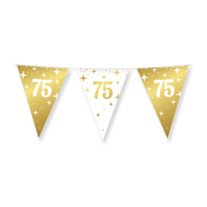 Lippuviiri "75" kulta + valkoinen, 10 m
