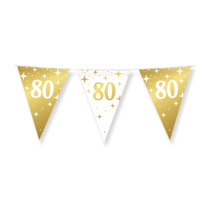 Lippuviiri "80" kulta + valkoinen, 10 m