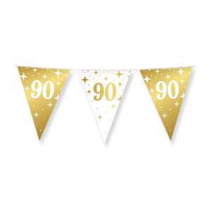 Lippuviiri "90" kulta + valkoinen, 10 m