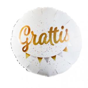 Foliopallo "Grattis" 53 cm