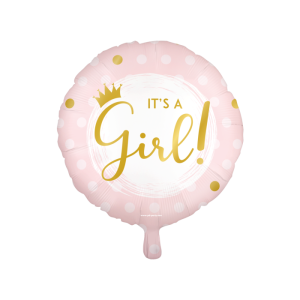 Foliopallo "Its a girl" 46 cm