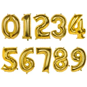 Foliopallo numero, kulta, 86 cm
