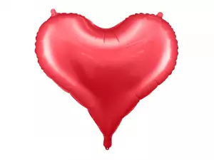 Foliopallo punainen sydän 61 x 53 cm.